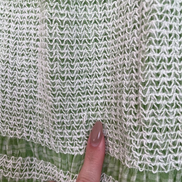 Capulet Revolve Siobhan Smocked Plaid Mini Dress GUC M - Picture 13 of 16